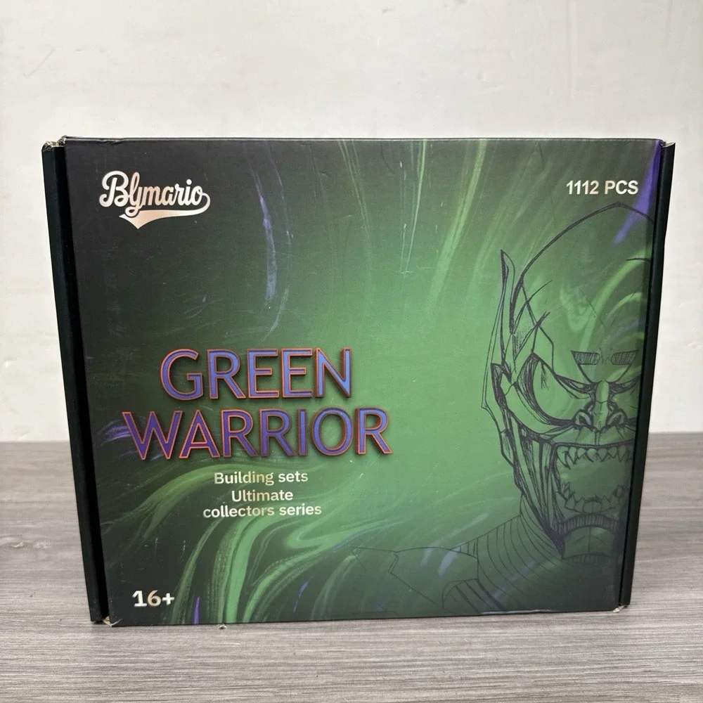 Blymario Green Warrior Building Kit for Adults 1112 Pieces New In Box
